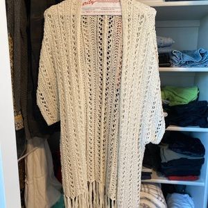 American Eagle Cream Cardigan